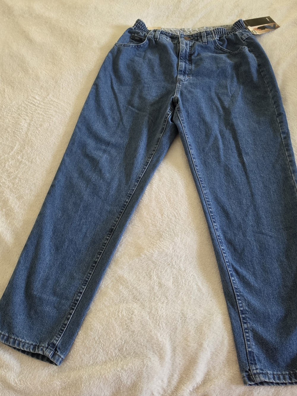 Vintage 1980s Lee Riders High Rise Tapered USA Made Women's Size 12p Mom Jeans